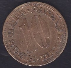 YUGOSLAVYA 10 PARA 1974