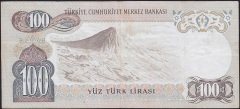 6.Emisyon 1.Tertip 100 Lira B73 008333 Çok Temiz+