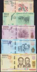 BURUNDİ 500- 1000 - 2000 - 5000 - 10000 FRANK 2015 SET ÇİL