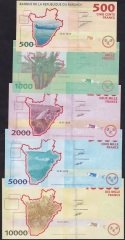 BURUNDİ 500- 1000 - 2000 - 5000 - 10000 FRANK 2015 SET ÇİL