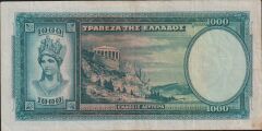 Yunanistan 1000 Drahmi 1939 Çok Temiz+