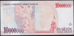 7.Emisyon 10.000.000 Lira E25 119075 Çok Temiz+