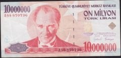 7.Emisyon 10 000 000 Lira A88 870736