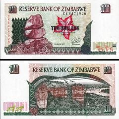 Zimbabwe 10 Dolar 1997 Çil Pick 6
