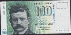 Finlandiya 100 Markaa 1986 Çok Çok Temiz