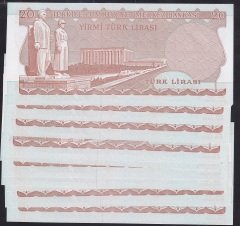 6.EMİSYON 4.TERTİP 20 LİRA I68 716433-442 ÇİLALTI ÇİL-10 ADET SERİ TAKİPLİ