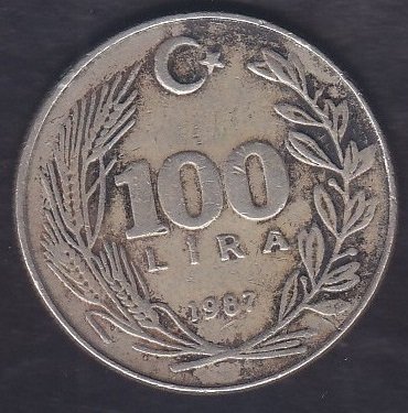 1987 YILI 100 LİRA