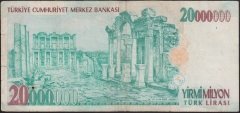 7.EMİSYON 20 000 000 LİRA A61 364085 TEMİZ