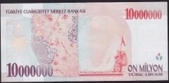 7.Emisyon 10.000.000 Lira E15 374916 Çok Çok Temiz+