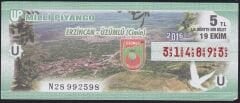 2016 19 Ekim Çeyrek Bilet - U Serisi