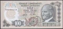 6.Emisyon 2.Tertip 100 Lira G05 601119 Çok Temiz+