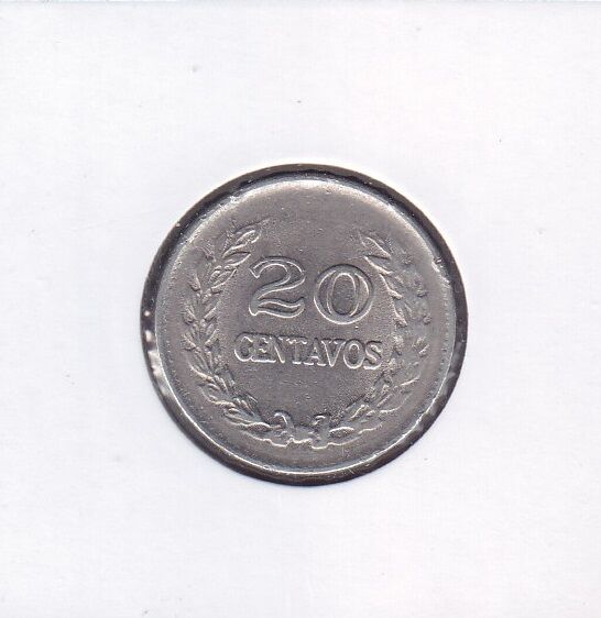 Kolombiya 20 Centavos 1970