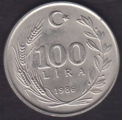 1986 YILI 100 LİRA ÇİLALTI ÇİL eski para mezat