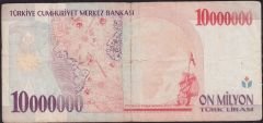 7.Emisyon 10 000 000 Lira D15 005812 Temiz