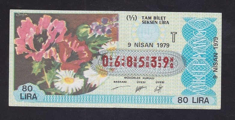 1979 9 NİSAN TAM BİLET