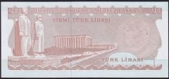 6.Emisyon 3.Tertip 20 Lira F46 337461 Çlaltı