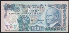 6.EMİSYON 2.TERTİP 500 LİRA L80 004857 ÇİLALTI (ORTADA TEDAVÜL KATI YOKTUR)