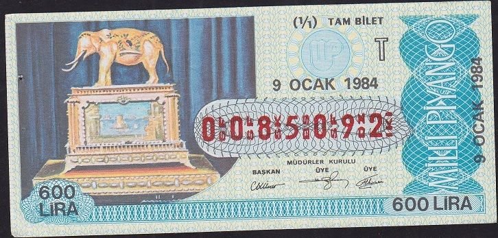 1984 9 Ocak Tam Bilet - T Serisi