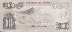 6.Emisyon 1.Tertip 100 Lira B70 315632 Çok Temiz