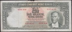 2.Emisyon 2.5 Lira B4 335435 Temiz (Arka Kabartma iyi )