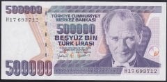 7.EMİSYON 4.TERTİP 500000 LİRA H17 693712 ÇİL