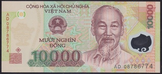 Vietnam 10000 Dong 2008 ÇİL ( AD ) Polymer Pick 119c