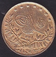 1293 / 33 ABDULHAMİD 50 KURUŞ ALTIN (3.6 GRAM)