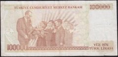7.Emisyon 3.Tertip 100000 Lira I11 423210 Çok Temiz