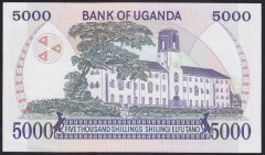 Uganda 5000 Şiling 1986 ÇİL Pick 24b