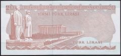6.Emisyon 3.Tertip 20 Lira F45 343654 Çilaltı