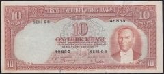 2.Emisyon 10 Lira C8 49855 Haliyle