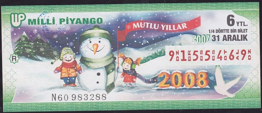 2007 31 Aralık Çeyrek Bilet - R Serisi
