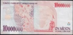 7.Emisyon 10 000 000 Lira D13 056526 Çok Çok Temiz