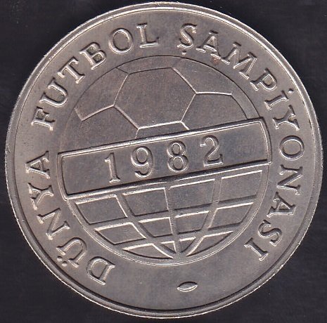1982 Yılı 100 Lira Dünya Futbol Şampiyonası