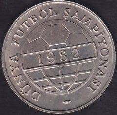 1982 Yılı 100 Lira Dünya Futbol Şampiyonası