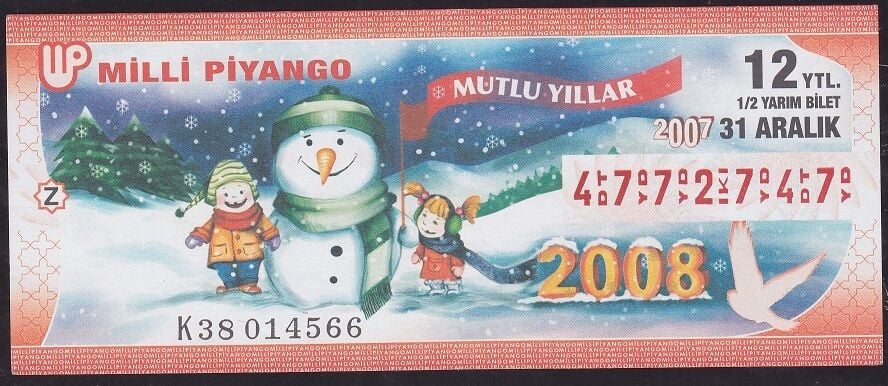 2007 31 Aralık Yarım Bilet - Z Serisi