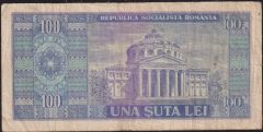 Romanya 100 Leu 1966 Çok Temiz