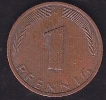 Almanya 1 Pfennig 1974 J