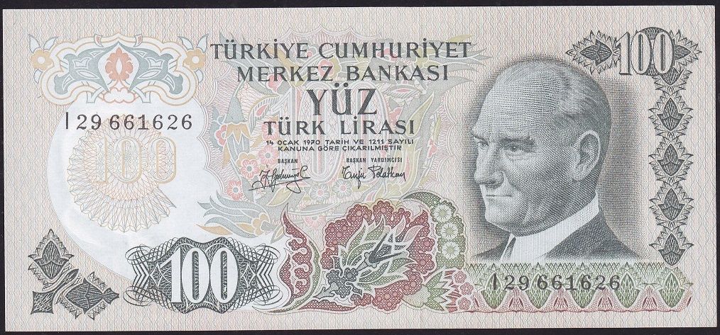 6.Emisyon 2.Tertip 100 Lira I29 661626 Çilaltı Çil