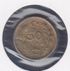 1988 YILI 50 LİRA eski kağıt para değerleri