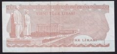 6.EMİSYON 3.TERTİP 20 LİRA H08 082457 ÇOK TEMİZ +