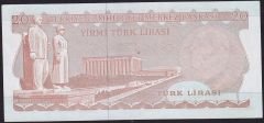 6.Emisyon 3.Tertip 20 Lira F42 713325 Çilaltı