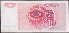 Yugoslavya 10 Dinar 1990 Çok Temiz+