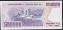 7.EMİSYON 4.TERTİP 500000 LİRA H69 930865 ÇİLALTI ÇİL eski para değerleri