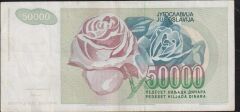 Yugoslavya 50000 Dinar 1992 Çok Temiz+