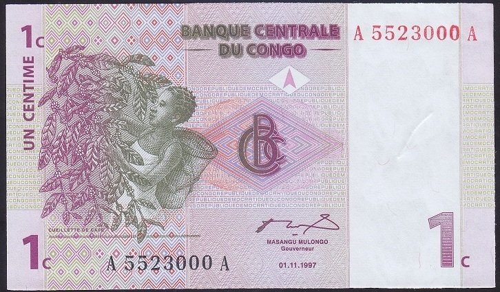 KONGO 1 FRANK 1997 ÇİLALTI ÇİL A 5523000 A
