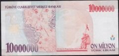 7.Emisyon 10.000.000 Lira E07 660444 Çok Temiz+