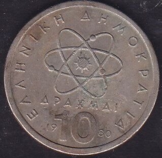 Yunanistan 10 Drahmi 1980