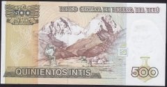 Peru 500 İntis 1987 Çil Pick 134b
