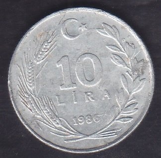 1986 YILI 10 LİRA